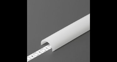 Klikbare cover tbv opbouwprofiel rond tot 12mm | 2M | Wit