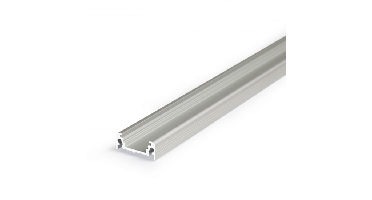 Ledstrip opbouwprofiel vlak tot 14mm | 2M | Zilver