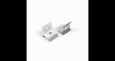Bevestigingsclip tbv opbouwprofiel rond tot 12mm | Zijmontage | Wit | 20 stuks