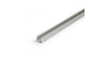 Ledstrip opbouwprofiel vierkant tot 10mm | 2M | Zilver