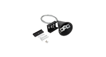 3-fase rail pendelset | Incl plafondkap | 3 meter | Zwart