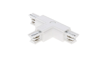 3-fase rail T-connector | Rechts-1 | Wit