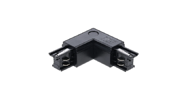 3-fase rail L-connector | Binnenhoek | Zwart