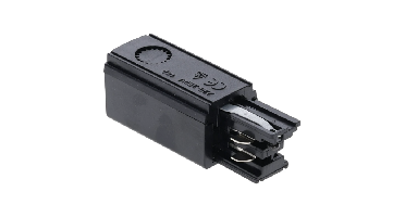 3-fase rail voedingsconnector | Links | Zwart