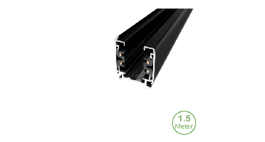 3-fase rail | 150 cm | Zwart