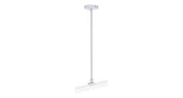 3-fase rail ophangsysteem draadstang 30 tot 60 cm | Wit | 2 stuks