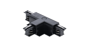 3-fase inbouwrail T-connector | Links-1 | Zwart