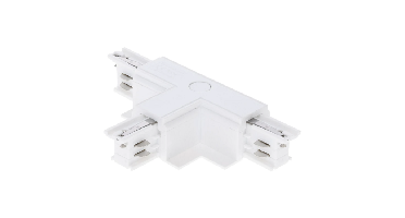 3-fase inbouwrail T-connector | Rechts-2 | Wit