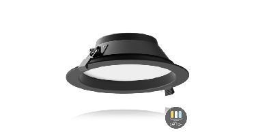 Led downlight Ortho | Ø195 | 18W | CCT-switch | Zwart