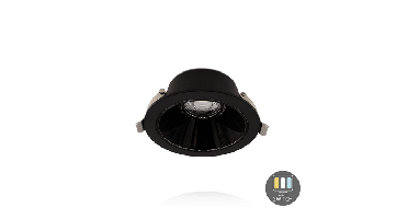 Led downlight Kerber | Ø75mm | 7W | CCT-switch | Zwart