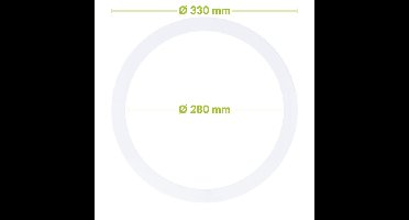 Led downlight verloopring | Ø 280-330mm | Wit