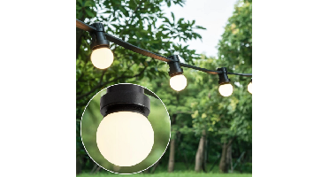 E27 led lamp | 1W | 6400K | Melkwitte kap | Ø45 | Geschikt voor prikkabel
