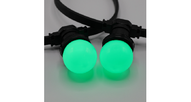 E27 gekleurde lamp | 1W | Groen | Ø45 | Geschikt voor prikkabel