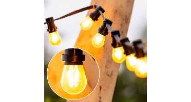 E27 gekleurde filament lamp | Dimbaar | 3,5W | Geel | Driehoek filament | Geschikt voor prikkabel