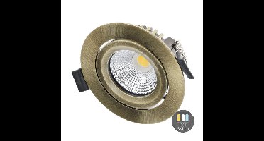 Led inbouwspot slim-fit | 4-6W | Dimbaar | CCT-switch | IP65 | Brons