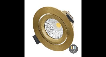 Led inbouwspot slim-fit | 4-6W | Dimbaar | CCT-switch | IP65 | Messing