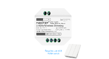 Mi-Light Push Dim Module | RGB + CCT | Draadloze bediening