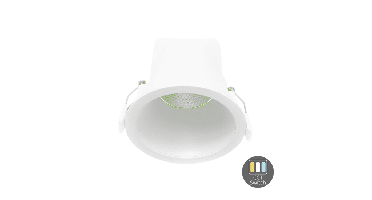 Led inbouwspot 9W dimbaar wit | instelbare lichtkleur 2700K-4000K | 675lm IP44 Ø90mm