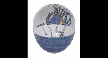 Porseleinen noedelkom met kreeftontwerp - Tokyo Design Studio - 950ml - 16 x 8.5 cm