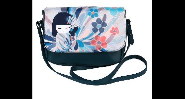 Japans Bord Donkerblauw/Wit - Tokyo Design Studio - Fleur de Ligne - 25cm