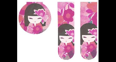 Mana Magnetische Bladwijzer - Kimidoll - Roze Bloemmotieven