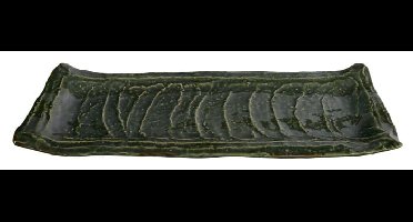 Zwart Rechthoekig Bord - The Oriental Shop - 41 x 13 x 4cm