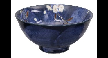 Japanse Keramieken Kom - Blue Sakura - Tokyo Design Studio - 600ml - 16 x 8cm
