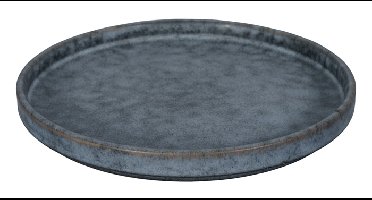 Donkergrijs Bord met Rand - Tokyo Design Studio - Nezumi - 17 x 2 cm