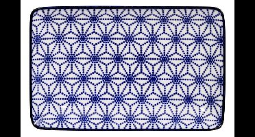 Rechthoekig bord - Nippon Blue - Tokyo Design Studio - 21 x 13.5 cm