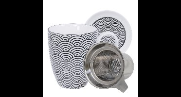 Theeset Nippon Black - Tokyo Design Studio - Golvenpatroon - 380ml 8,5x10,2cm