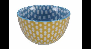 Gele en Blauwe Kom - Tokyo Design Studio - 500ml - 12.7 x 7 cm