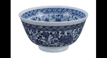 Blauw-witte keramische kom - Mixed Bowls - 400ml - 12.7 x 6.8cm