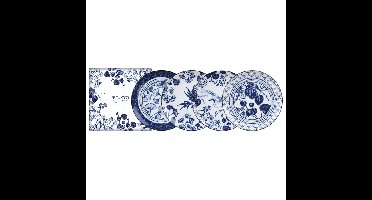 Ontbijtbordenset Flora Japonica - Tokyo Design Studio - Set van 4 - 20.6 x 2.2cm