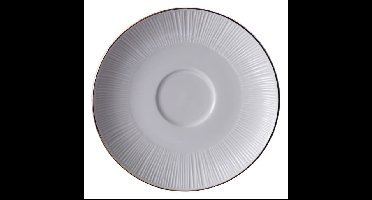 Porseleinen Onderzetter met Gouden Rand - Nippon White - 180ml