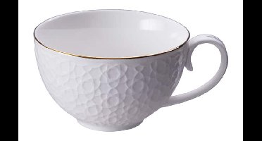 Porseleinen kopje met goudkleurige rand - Tokyo Design Studio - Nippon White - 250ml