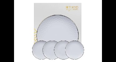 Taartbordenset met sterpatroon - Tokyo Design Studio Nippon White - 30.5cm