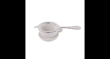 Zilveren Vergiet - Compact en Modern - 14.5 x 6.5 x 4 cm