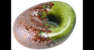 Eetstokjes Onderzetter Groen/Oranje - Keramiek - 5cm