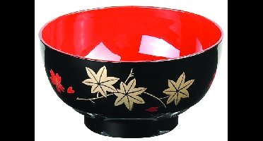 Zwarte Plastic Kom - Lacquerware - 11.5 x 6.5 cm