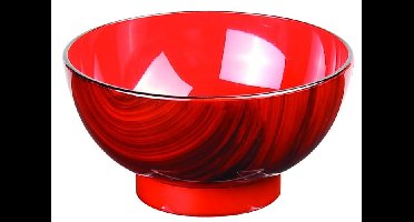 Japanse Lakwerk Kom - Rode Kom - 11.5 x 6.5cm