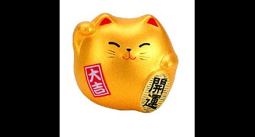 Gouden Lucky Cats Figuur - 5.5cm