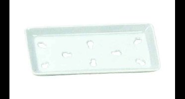 Witte Sushi Verkoelingsplaat - 20.4 x 9.2cm