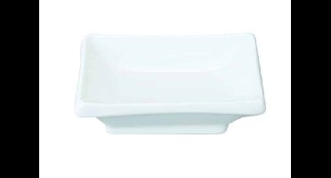 Wit Saus Schaaltje - Aardewerk uit China - 10x6cm