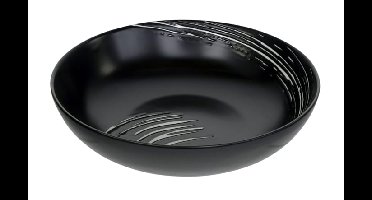 Porseleinen Kom - Black Maru - Zwart/Wit Design - 550ml - 17.8 x 4.5cm