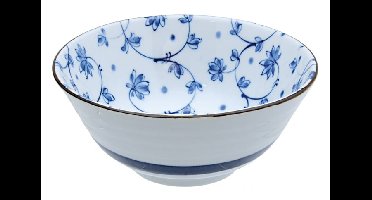 Blauw/Witte Kom - Mixed Bowls - 500ml - 15 x 6.5cm