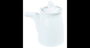 Wit keramisch sojasaus kannetje - White Series - 190ml 12x7cm