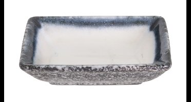 Grijs/Wit Schaaltje - Tajimi - Porselein - 9.5 x 7 x 2.5cm