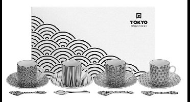 Espressoset 80ml - Tokyo Design Studio Nippon Black - 12-delig
