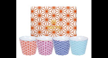 Kopjesset Star Wave - Tokyo Design Studio - 4-delig - 180ml - 8.3x6.5cm