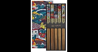 Chopsticks Set 5 Paar - Tokyo Design Studio - Lucky & Koinobori